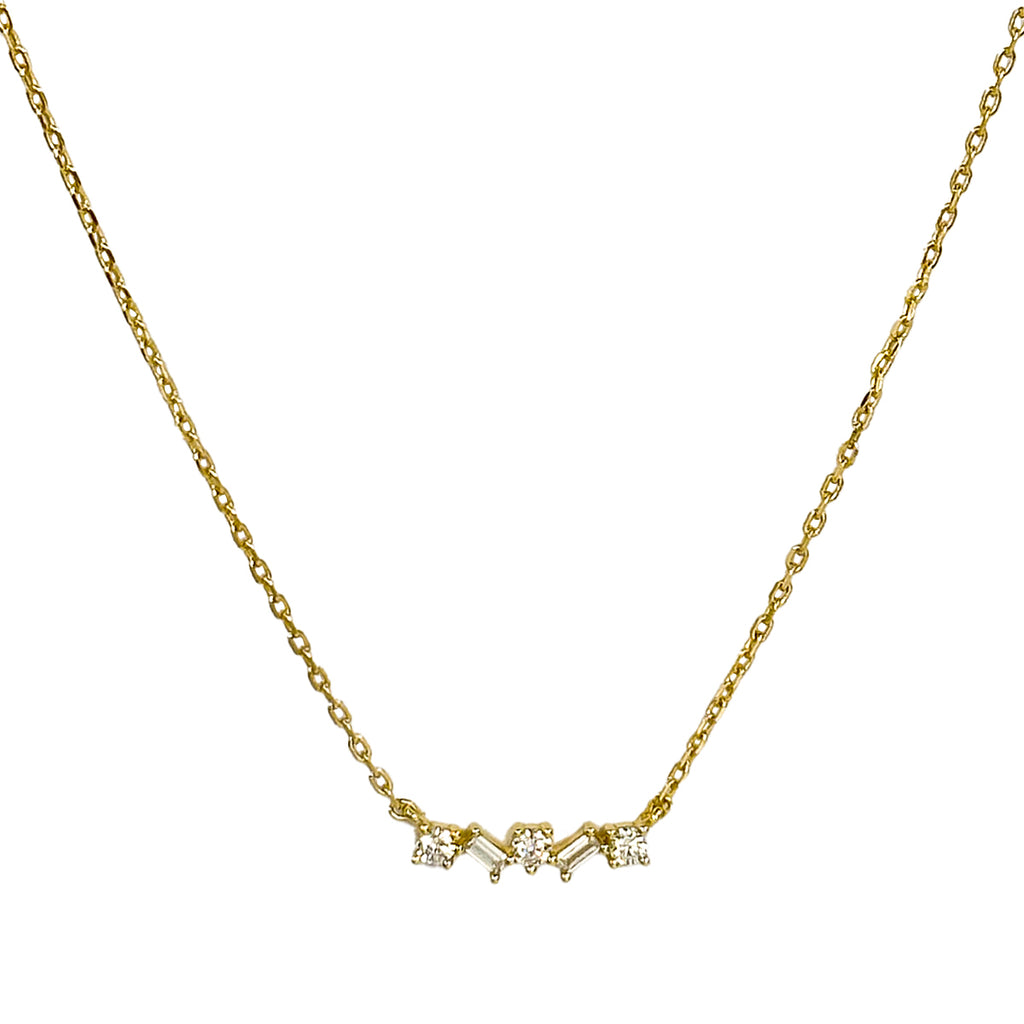 Mixed Stone Garland Necklace