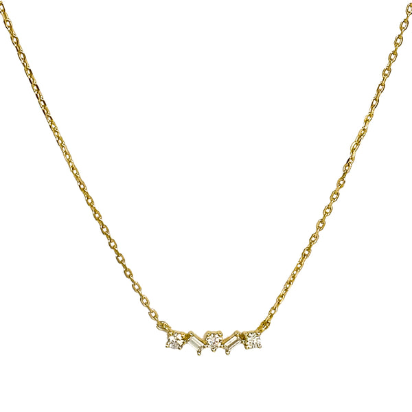 Mixed Stone Garland Necklace