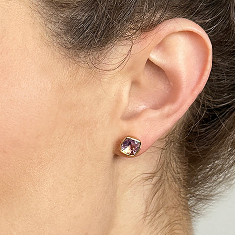 Pink Amethyst Influence Studs