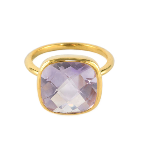 Pink Amethyst Influence Ring