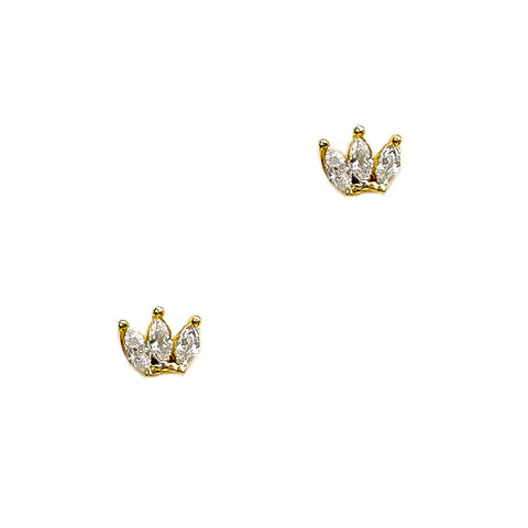 Mini Crown Earrings