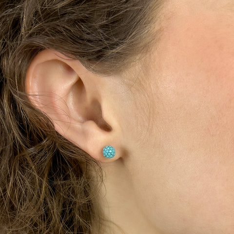 Dagen Turquoise Sparkle Studs