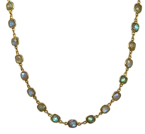 Labradorite Cushion Necklace