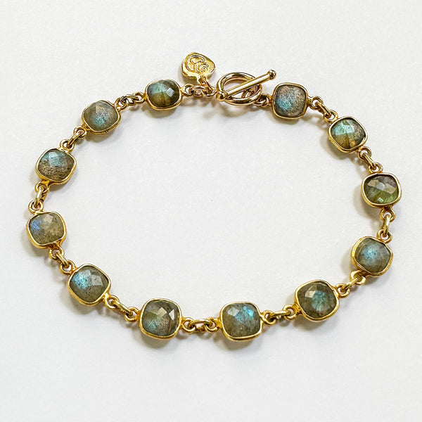 Labradorite Cushion Bracelet