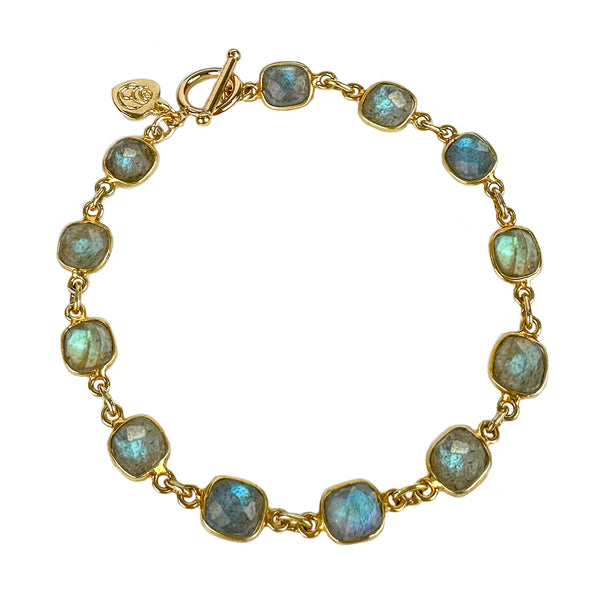 Labradorite Cushion Bracelet