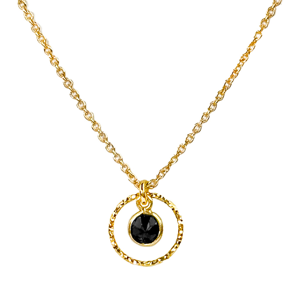 Black Onyx Satellite Necklace