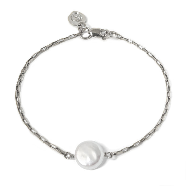 Gloria Mini Coin Pearl Bracelet