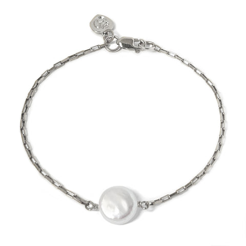 Gloria Mini Coin Pearl Bracelet