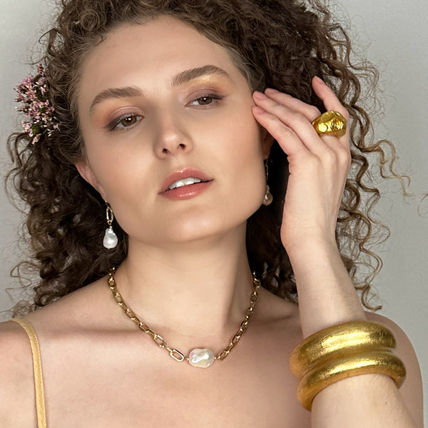Marisa Baroque Pearl Earrings