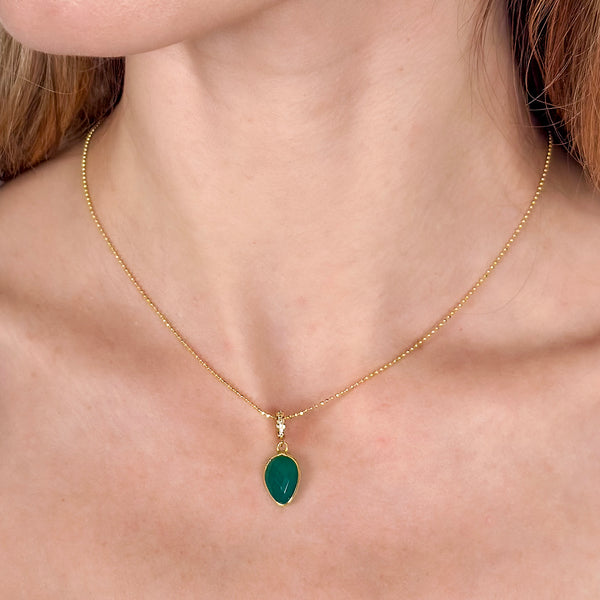 Emerald Agate Romance Pendant