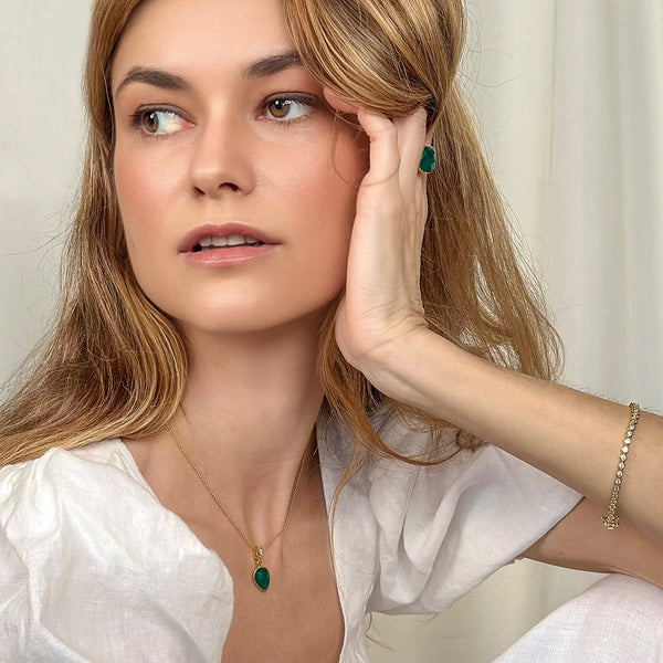 Emerald Agate Romance Pendant