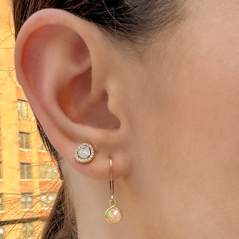 Ethiopian Opal Droplet Earrings