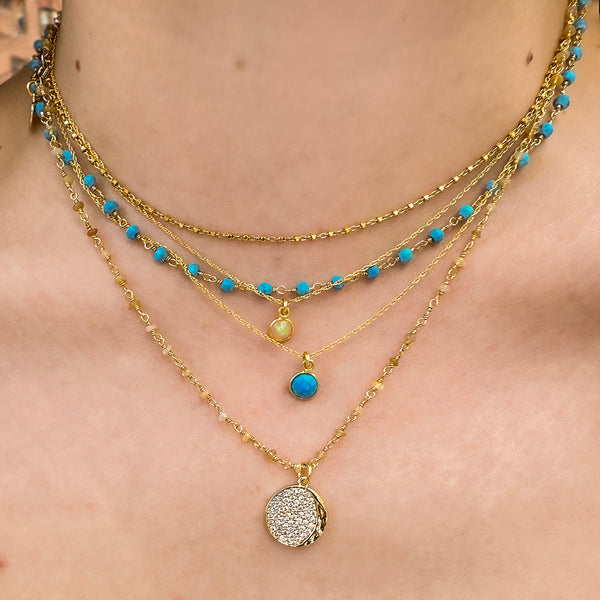 Opal Luna Pendant