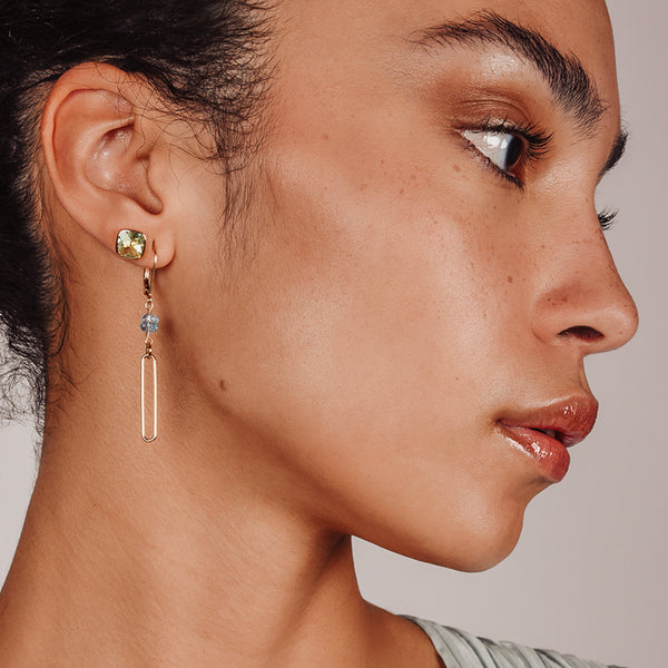 Green Amethyst Influence Studs