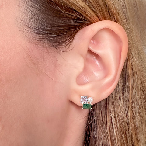 Jewel Garden Cluster Earrings