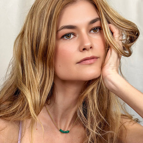 Emerald Linea Necklace