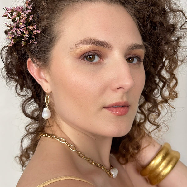 Marisa Baroque Pearl Earrings