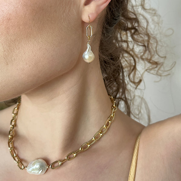 Marisa Baroque Pearl Earrings