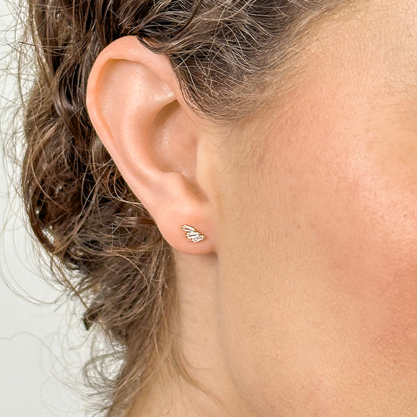 Baguette Wing Earrings