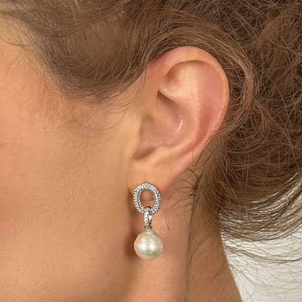 Mina Baroque Pearl Earrings