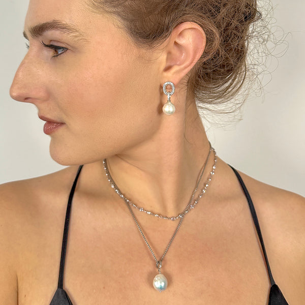 Elodie Baroque Pearl Pendant