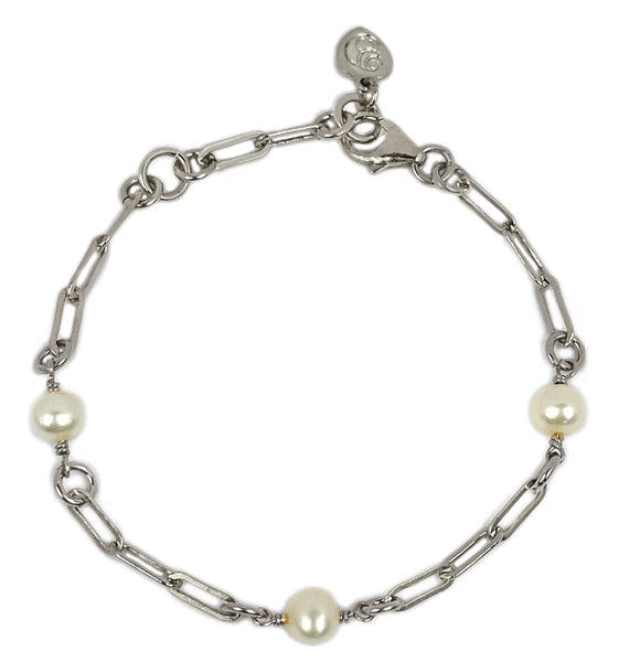 Classic Pearl Station Bracelet