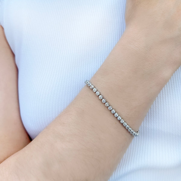 Charlotte Bezel Set Bracelet