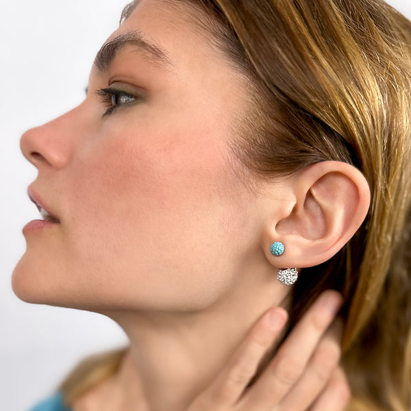 Dagen Turquoise Sparkle Studs