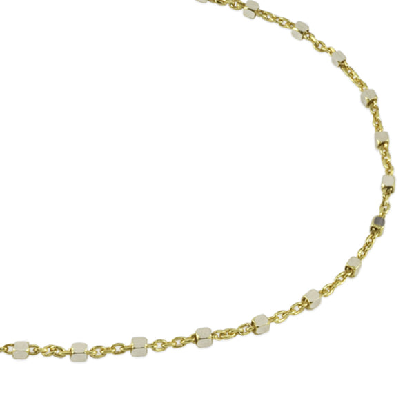 Mini Cube Chain Necklace