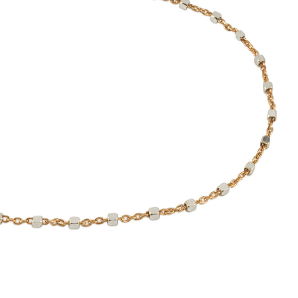Mini Cube Chain Necklace