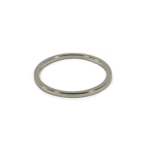 Silver Skinny Round Band