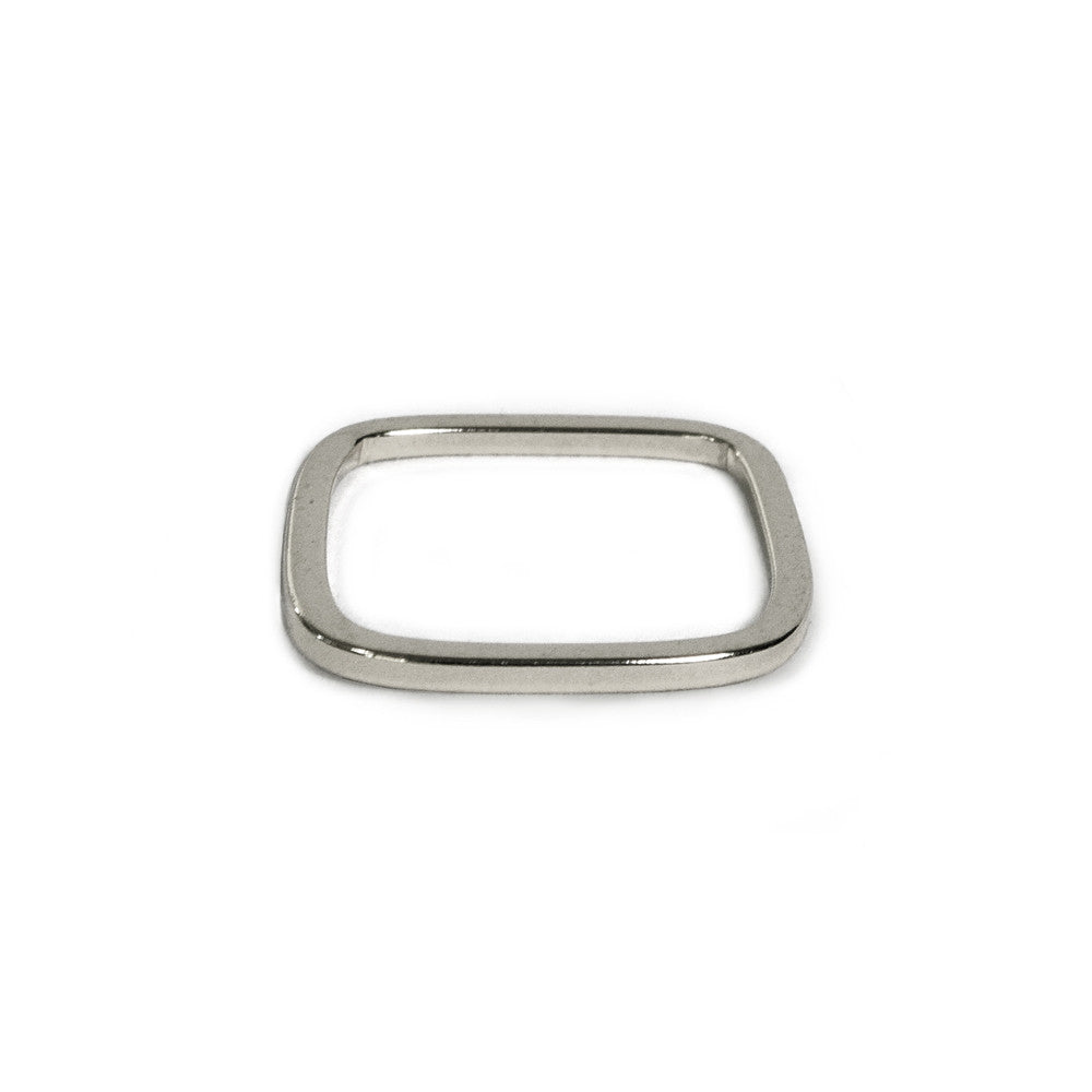 Silver Skinny Square Band