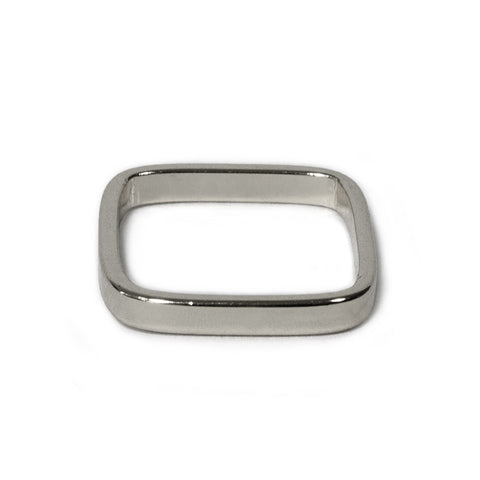 Silver Medium Square Band