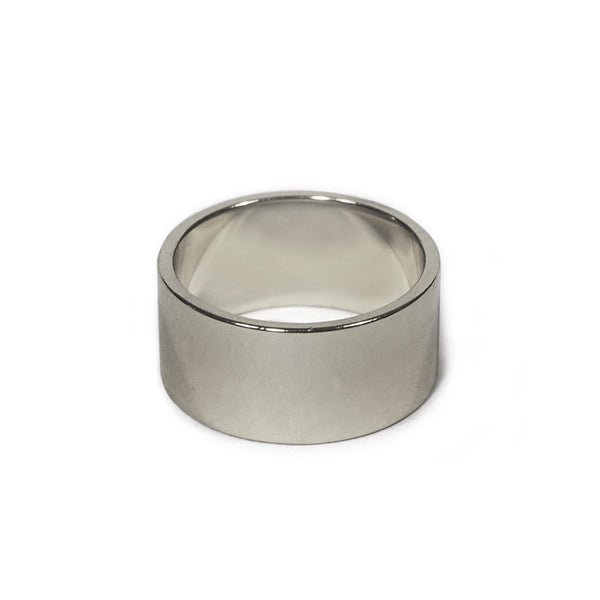 Silver Wide Round Band