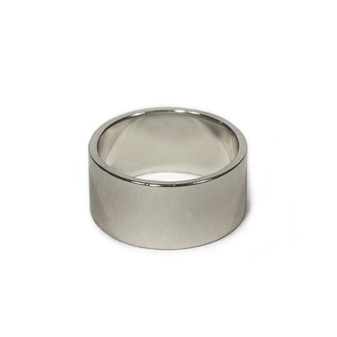 Silver Wide Round Band