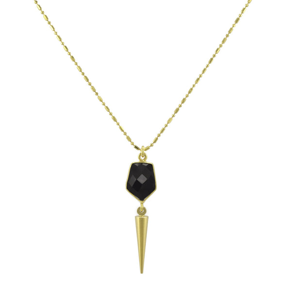 Black Onyx Spike Pendant
