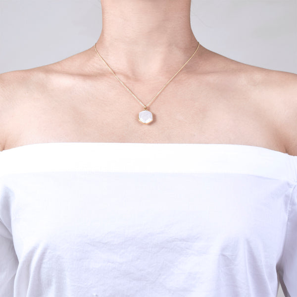 Moonstone Edge Pendant