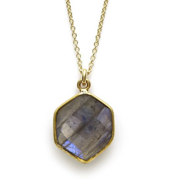 Labradorite Edge Pendant