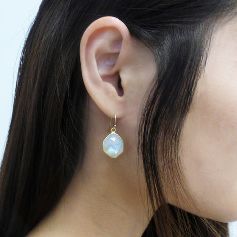 Moonstone Edge Earrings
