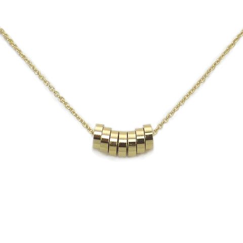 Gold Rondelle Necklace