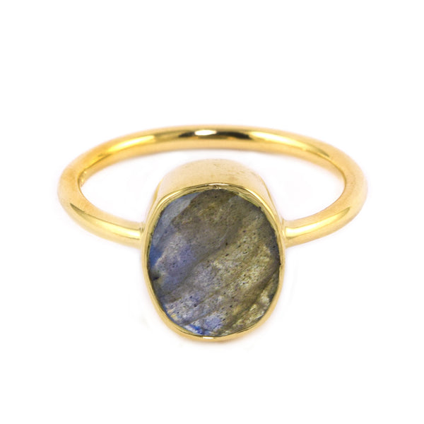 Labradorite Oval Ring