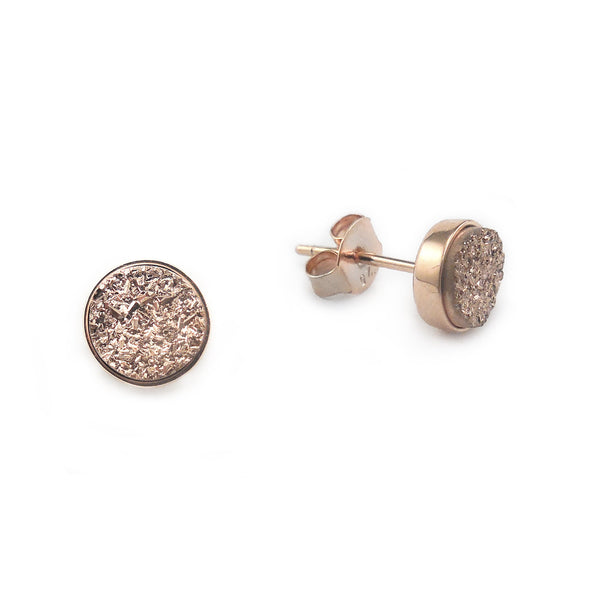 Rose Gold Sparkle Studs