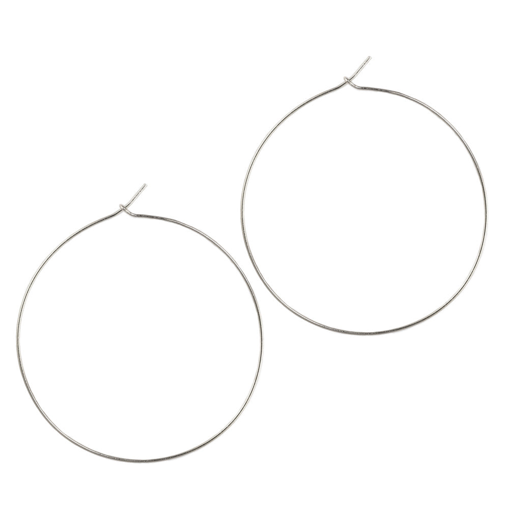 Silver Perfect Hoops