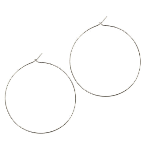 Silver Perfect Hoops