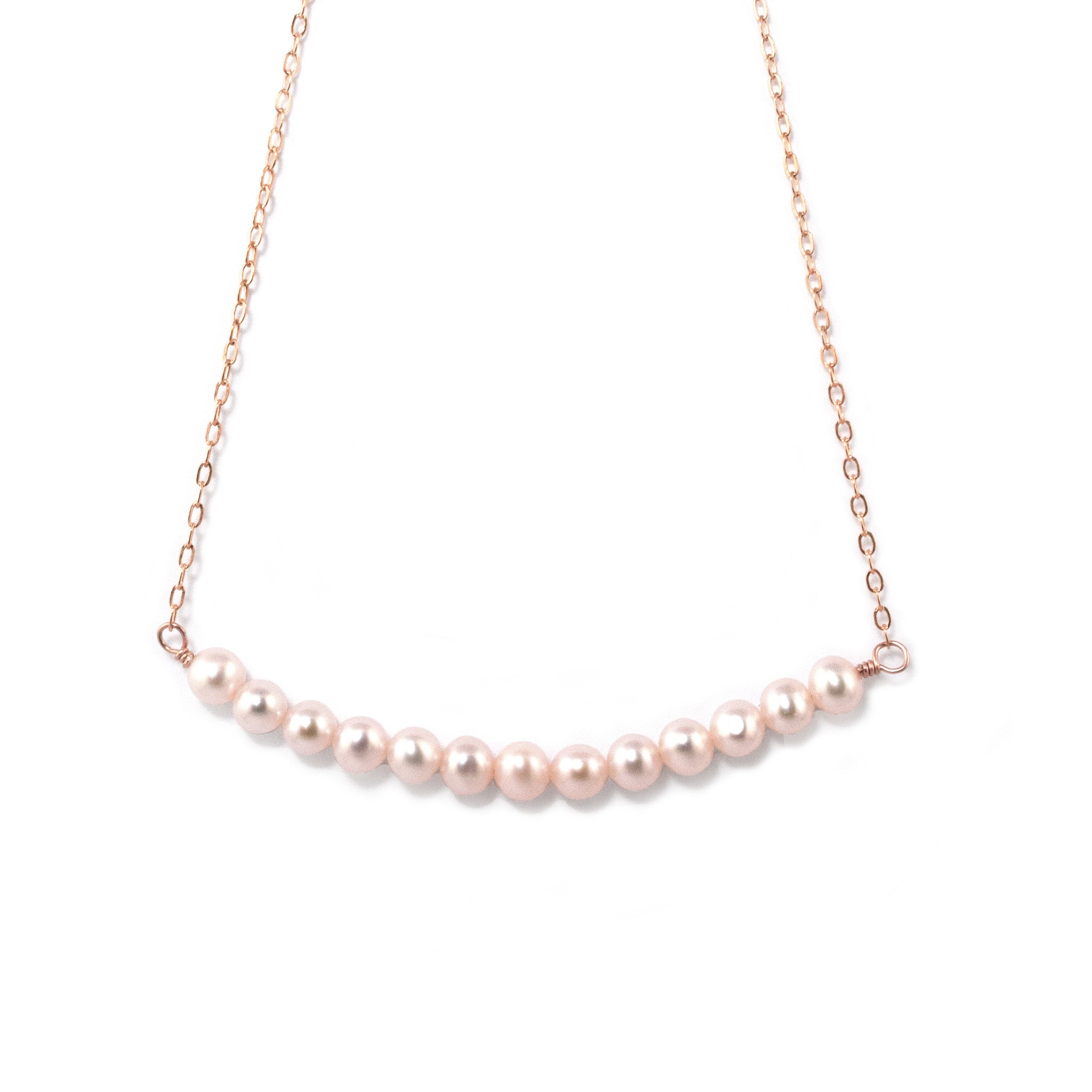 【TATIANA】(Silver925) Fresh Water Pearl Ribbon Necklace TATIANA】(Silver925) Fresh Water Pearl Ribbon Necklace