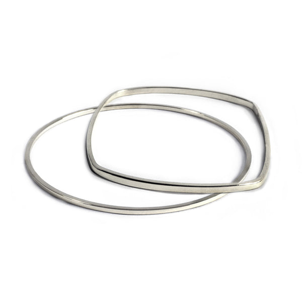 Round and Square Skinny Bangles