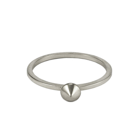 Silver Mini Cone Ring