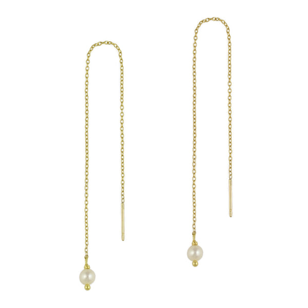 Baby Pearl Threader Earrings