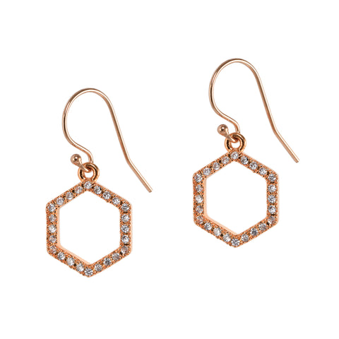 Hexagon Twinkle Earrings