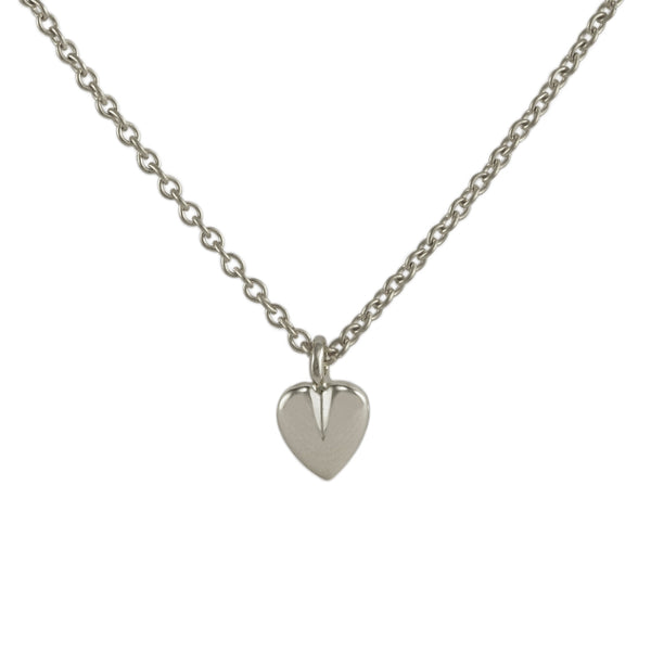 Silver Cleft Heart Pendant